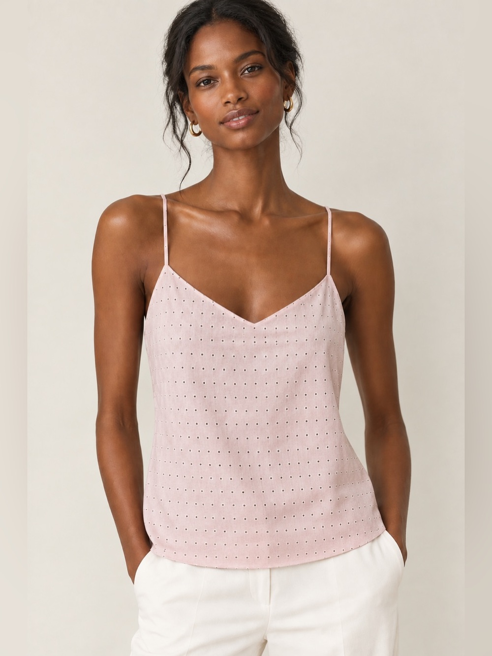 Tibi | Laser cut camisole